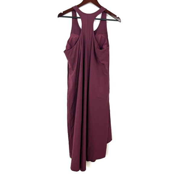 New Halara Backless Racerback Side Pocket High Low Midi Quick Dry Mauve Dress L - Picture 6 of 10